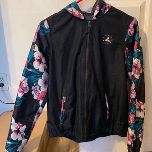 The fabric of a wind breaker.